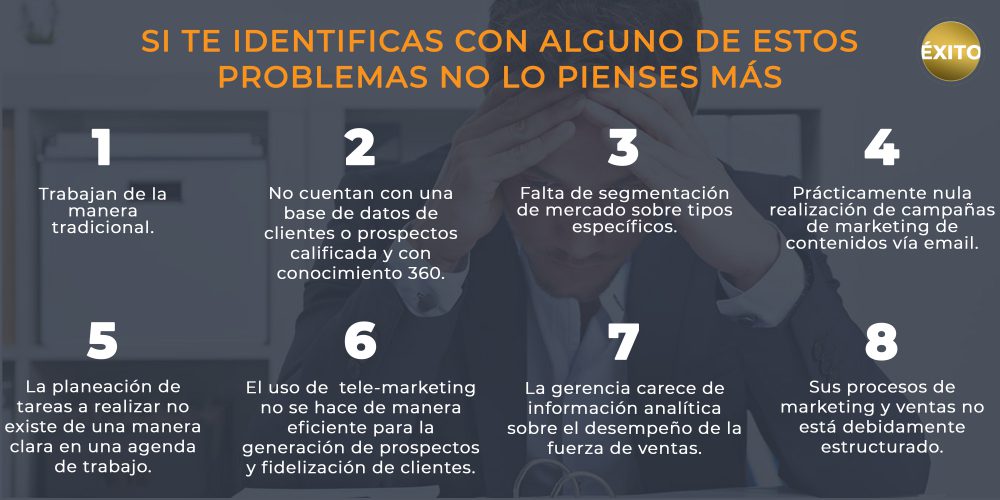 problemas comunes de no contar con un CRM