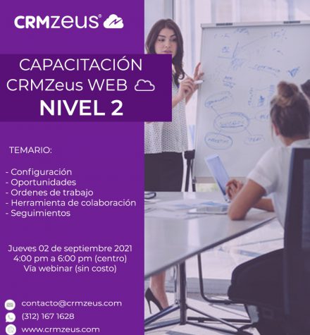 nivel 2 crmzeus web